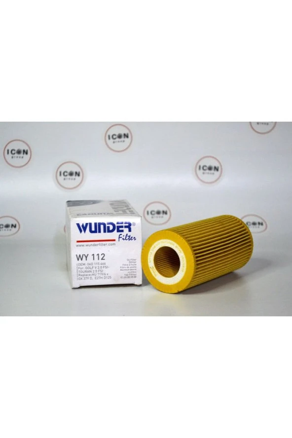 Icon Group - Volkswagen VW Group Golf 5 2.0 FSI - Touran 2.0 FSI Yağ Filtresi - WY 112 - Resim 2