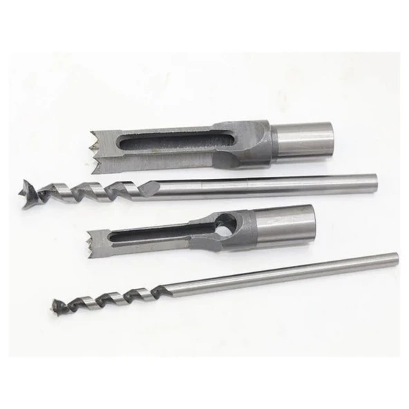 Kare Delik Matkap Uç Ağaç İşleme Zıvana Keski Seti 8mm 38 ELECALL - 3