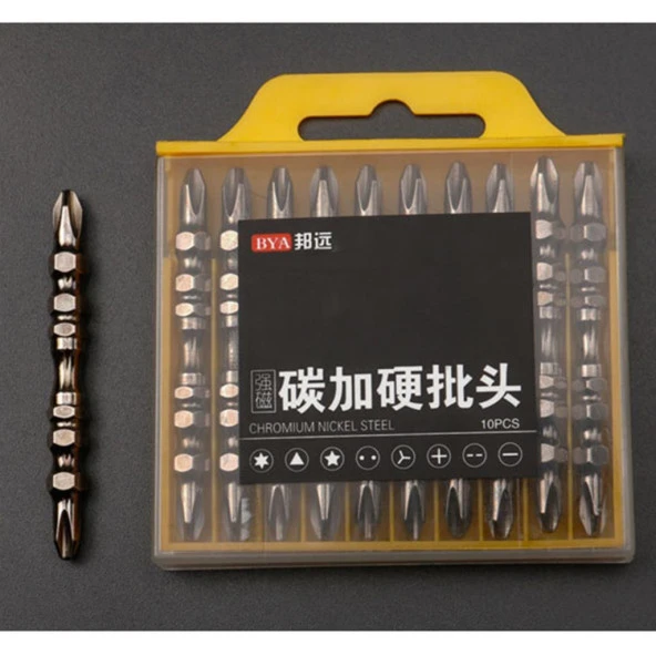 PH2 Manyetik Yıldız Vidalama Ucu S2 Krom Nikel Çelik 5 Parça Set - 3