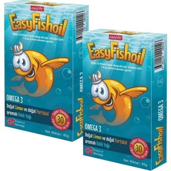 EasyVit EasyFishoil Omega 3 30 Tablet 2'li