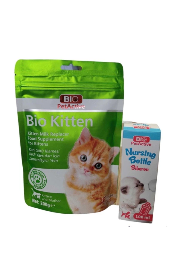 Bio Pet Active Yavru Kedi Süt Tozu ve Biberon