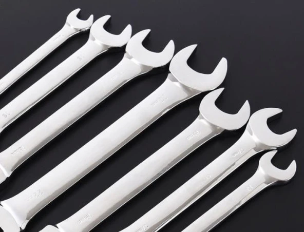 Esnek Cırcır Anahtar 14 Set Açık Uç ve Halka 6-19mm Krom Vanadyum - 8