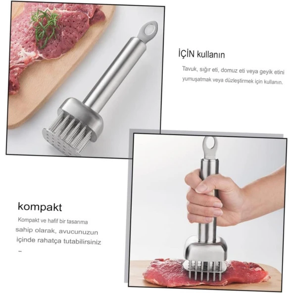 Et Marine Enjektör Set Paslanmaz Çelik İğne Baharat Sos Şırınga - 3