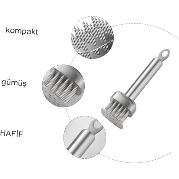 Et Marine Enjektör Set Paslanmaz Çelik İğne Baharat Sos Şırınga - 5