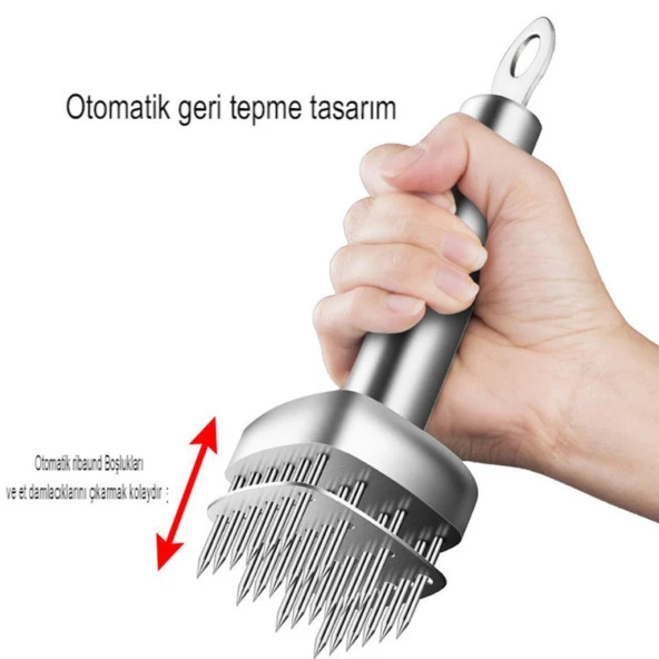 Et Marine Enjektör Set Paslanmaz Çelik İğne Baharat Sos Şırınga - 8