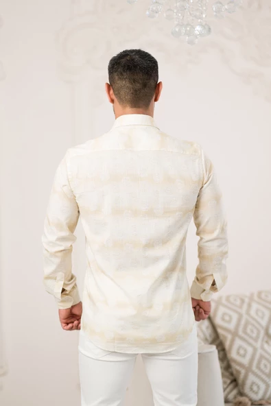 Paul Martin Pamuklu Regular Fit Çiçek Desenli Yazlık Gömlek - Resim 4