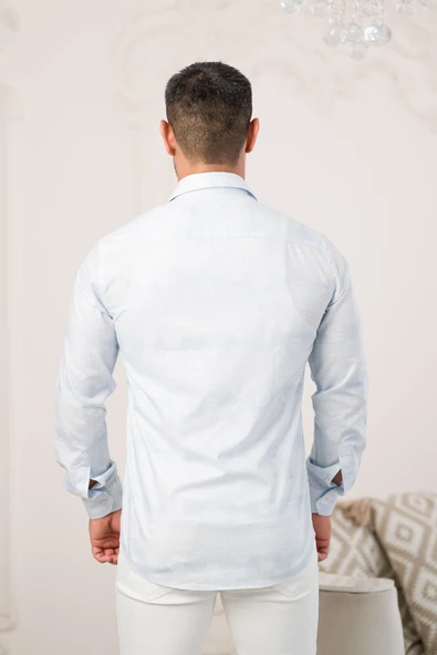 Paul Martin Pamuklu Regular Fit Çiçek Desenli Yazlık Gömlek - Resim 10