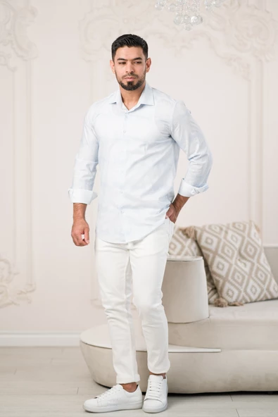 Paul Martin Pamuklu Regular Fit Çiçek Desenli Yazlık Gömlek - Resim 8