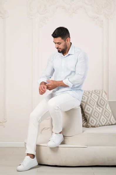 Paul Martin Pamuklu Regular Fit Çiçek Desenli Yazlık Gömlek - Resim 6