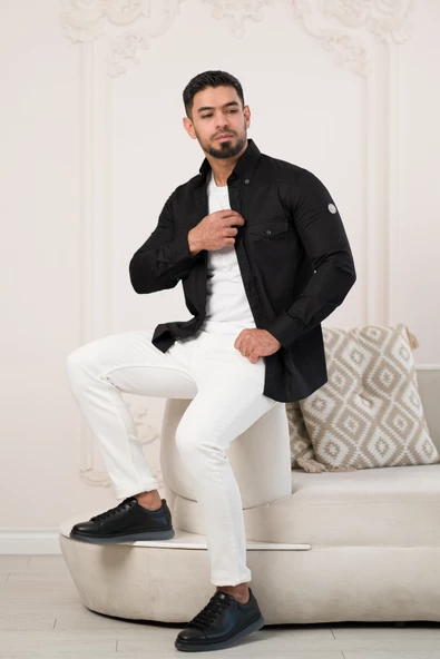 Paul Martin Çift Kapak Cepli Pamuklu Slimfit Gömlek - 8