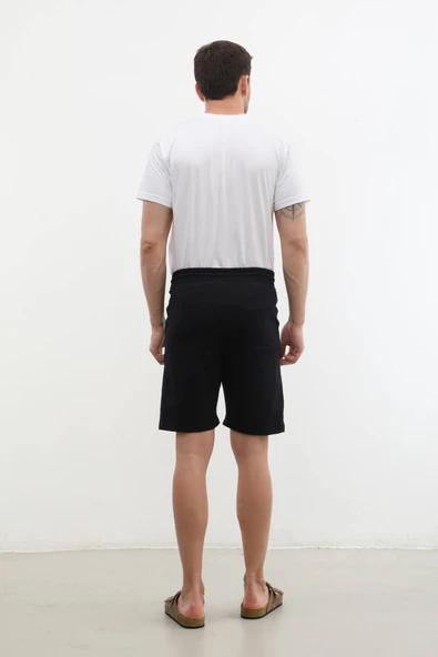 Erkek Düz Penye Şort - 4