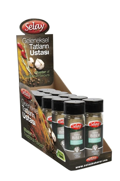 Selay Karabiber Toz (55 gr*12Ad) - Resim 3