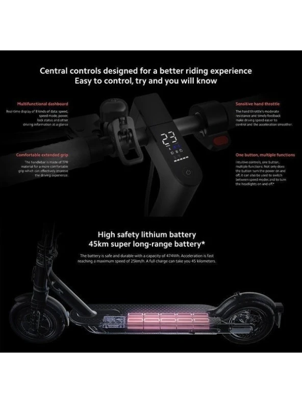 Xiaomi Mi Pro 2 Elektrikli Scooter - 4