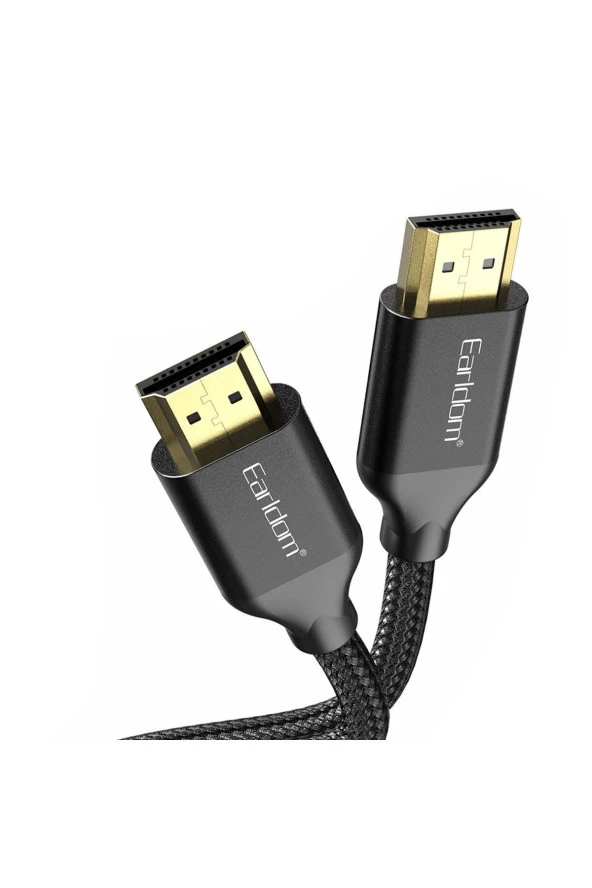 Peeq Earldom W26 5m 4K Altın Uçlu Hasır HDMI Kablo