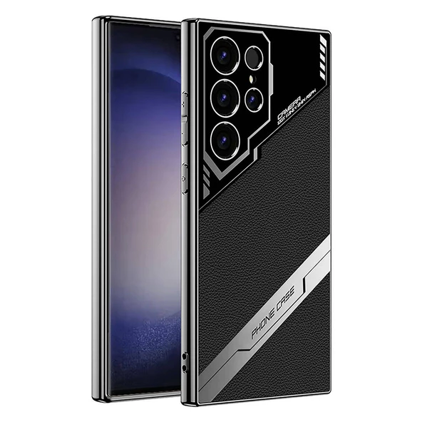Vendas Samsung Galaxy S23 Ultra Kılıf Kamera Korumalı Suni Deri Tasarım Zore Yeni Seri Procase Kapak - 2