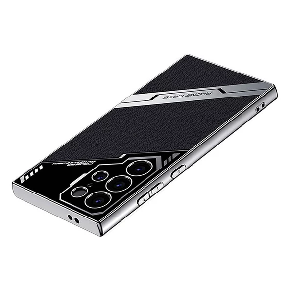 Vendas Samsung Galaxy S23 Ultra Kılıf Kamera Korumalı Suni Deri Tasarım Zore Yeni Seri Procase Kapak - 6