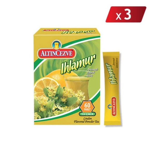 Altıncezve Ihlamur Aromalı Tek İçimlik İçecek Tozu 40 x 1.5 Gr- 3LÜ PAKET