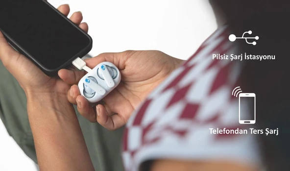 Skullcandy Ecobuds Tws Kablosuz Kulak İçi Kulaklık Glacier Mavi S2EOW-Q764 - 11