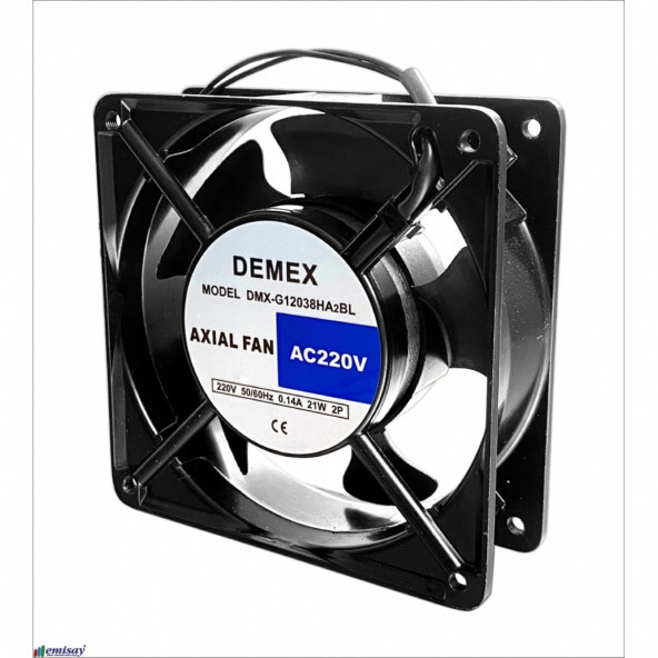 DEMEX (120x120x38) RULMANLI AXIAL FAN 220V - 3