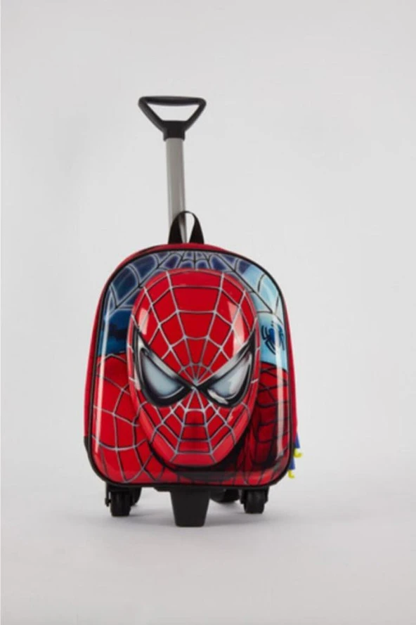 Spiderman Çekçekli Anaokulu ve kreş Çantası