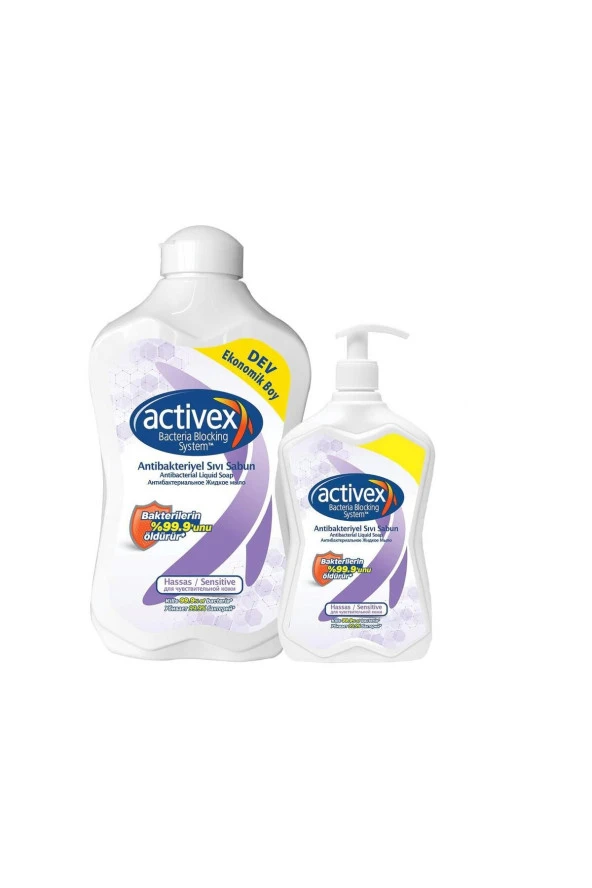 Activex Sıvı Sabun Hassas 1 lt + 500 ml