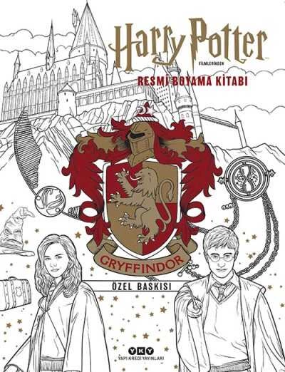 Harry Potter Filmlerinden Resmi Boyama Kitabı Gryffindor Özel Baskısı Yapı Kredi Yayınları