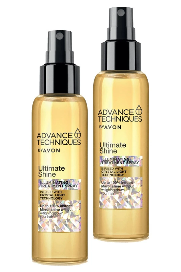 AVON,Advance Techniques Parlaklık Veren Saç Bakım Spreyi 100 Ml. İkili Set