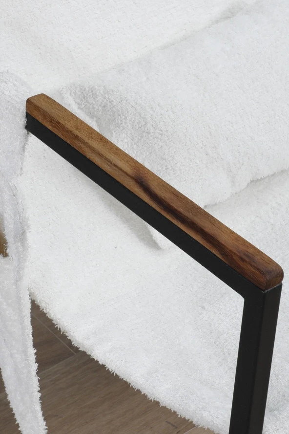 Limni Home Modern Iskandinav Teddy Berjer , Salon, Balkon, Ofis, Bekleme, Güzellik Merkezi Metal Iskeletli - 2