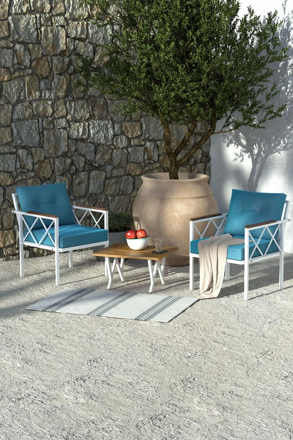 Limni Home ; Venit 2 Li Koltuk ( Berjer ), Sehpa Takımı, Balkon Ve Bahçe - 2