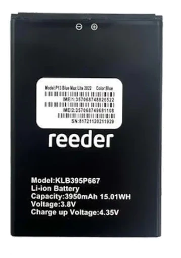 Reeder P13 Blue Max Pro Lite Batarya Pil Sıfır Orijinal