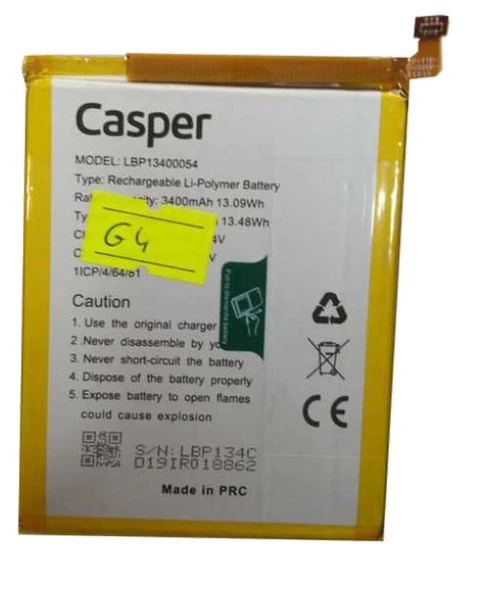 Casper Via G4 Batarya Pil Sıfır Orijinal
