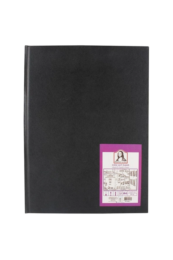 Mona Lisa Mn06-4 Eskiz Sert Kapak Defter A4 100 gr 120yp