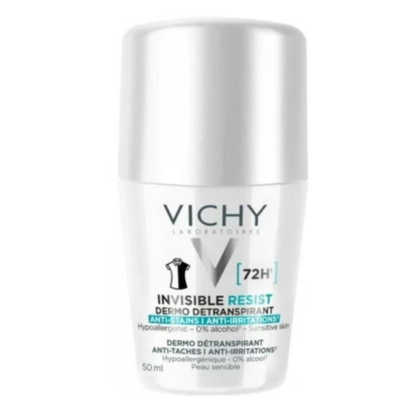 Vichy Invisible Resist 72H  Antiperspirant Roll-On Deodorant 50ml