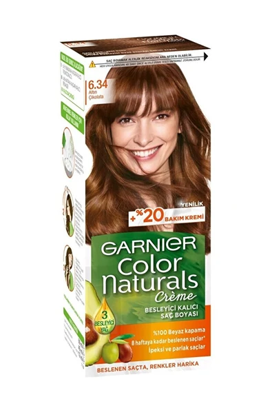 GARNIER COLOR NATUREL 6.34-ATIN ÇİKOLATA ürün görseli 1