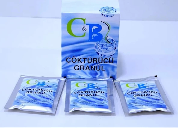 Çöktürücü Granül Havuz Kimyasalı 1 Kutu:10 Paket,75gr 25 Lt