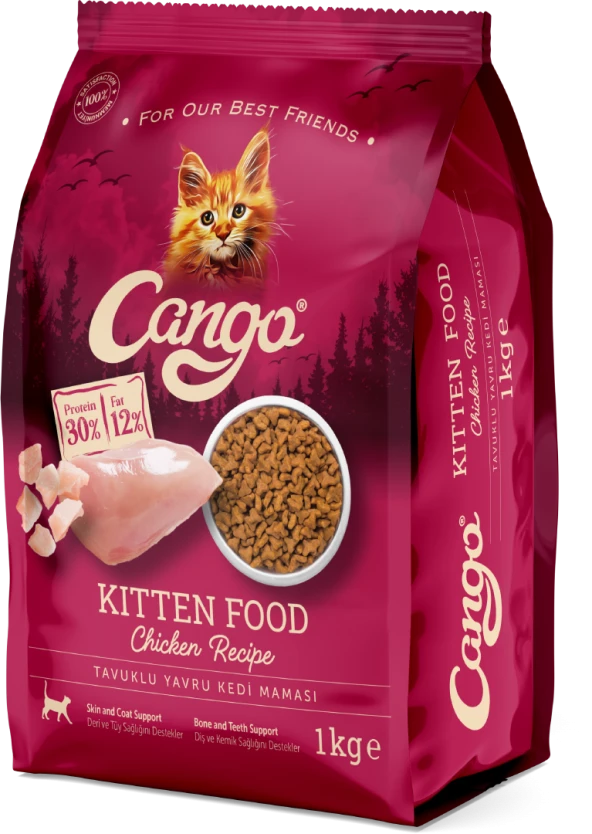 Cango Yavru Kedi Maması Tavuk Etli 1 Kg