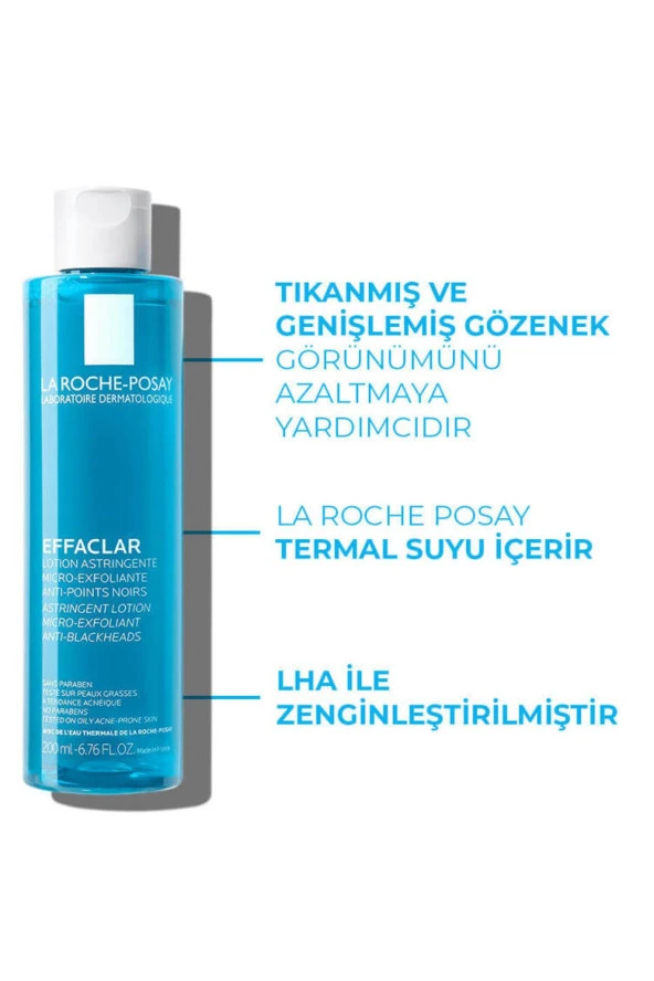 La Roche Posay Effaclar Jel 200 ml + La Roche Posay Effaclar Sıkılaştırıcı Tonik 200 ml - Resim 5