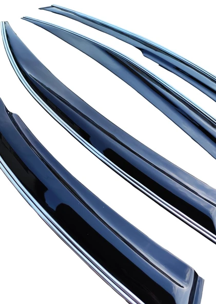Peugeot Tepee Çift Sıra Kromlu Cam Rüzgarlığı 2008-2016 2li - Resim 3