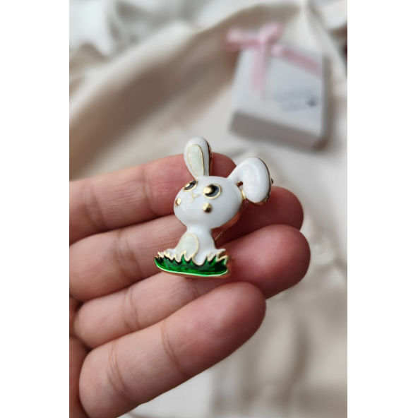 BunnyCharm Tavşan Broşu