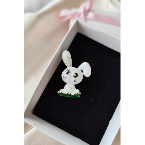 BunnyCharm Tavşan Broşu - Resim 2