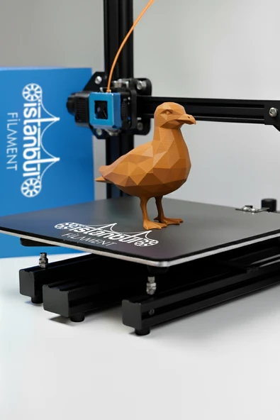 İstanbul Filament 3D Baskı Pla+ Filament Sütlü Kahve 1 kg 1,75MM  0,05 mm Bambu Lab Uyumlu - Resim 2