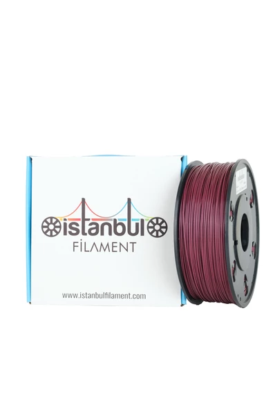 M23 PLA+ BORDO  İSTANBUL FİLAMENT 1 kg ÇAP 1,75mm ± 0,05 mm (3D YAZICI KARTUŞU) BAMBU LAB UYUMLU