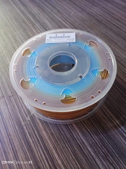 M29 PLA+ MULTiCOLOR İSTANBUL FİLAMENT 1 KG ÇAP 1,75mm ± 0,05 MM (3D YAZICI KARTUŞU) BAMBU LAB UYUMLU - 5
