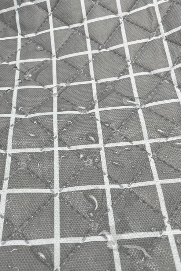 Kendinden Çantalı Kapitone Piknik Örtüsü 150X150 cm Su Geçirmez Oduncu Desen - 4