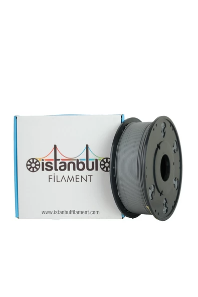 M15 PLA+ GRİ-GRAY İSTANBUL FİLAMENT 1 KG ÇAP 1,75mm ± 0,05 MM (3D YAZICI KARTUŞU) BAMBU LAB UYUMLU