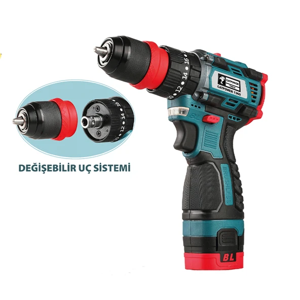 Catpower 1360 Kömürsüz Akülü Vidalama 16v Li-ion 2.0 Ah