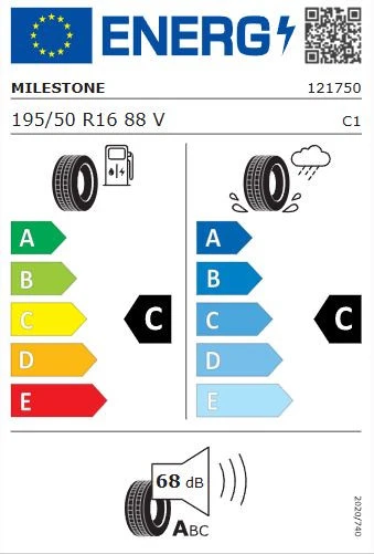 Milestone CarMile 195/50 R16 88V Yaz Lastiği - 2025 - Resim 2