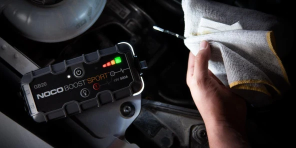 Noco Boost Sport GB20 12V 500 Amper Lityum Akü Takviye + Powerbank + Led Lamba - Resim 4