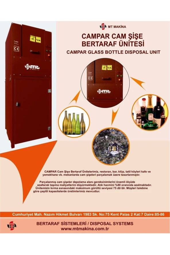 Cam Şişe Parçalama Makinası Glass Bottle Shredding Machine - 2