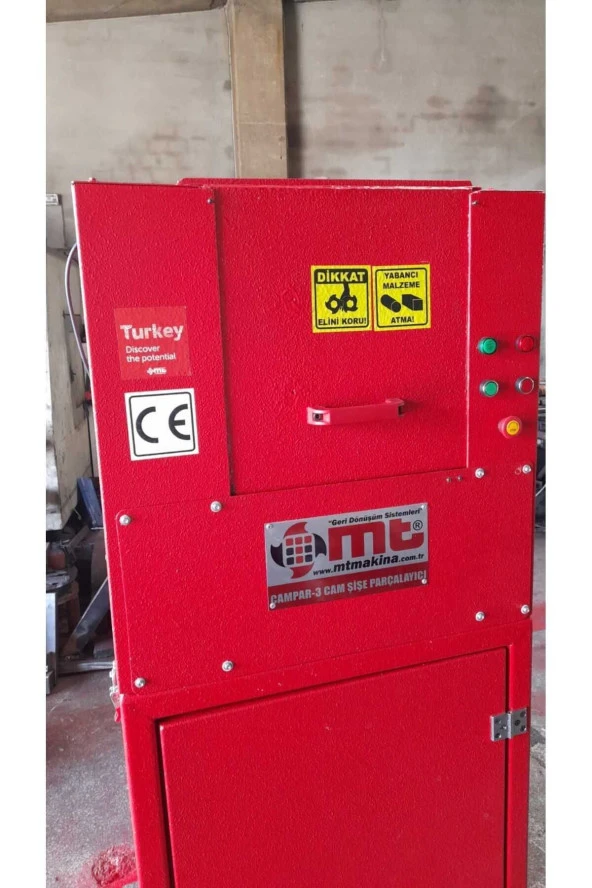 Cam Şişe Parçalama Makinası Glass Bottle Shredding Machine - 4